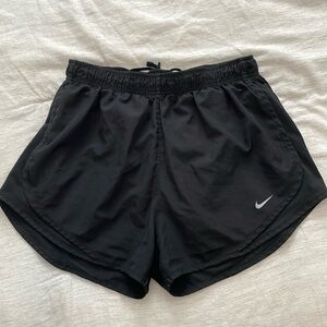 Black Nike running shorts